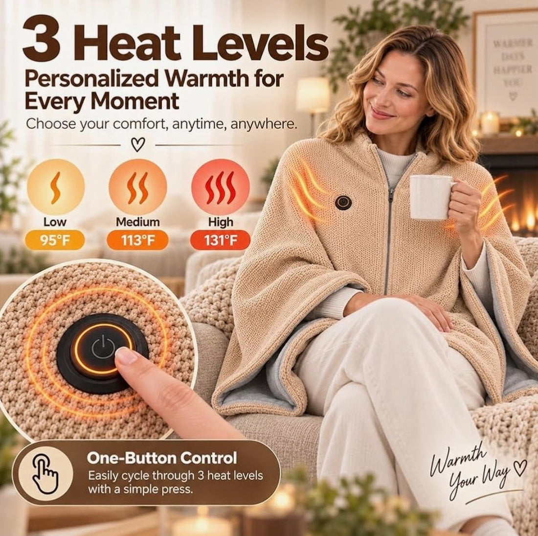 CozyCore - Heated Wearable Blanket